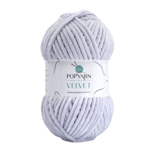 Žinylková příze Velvet B026 - šedá