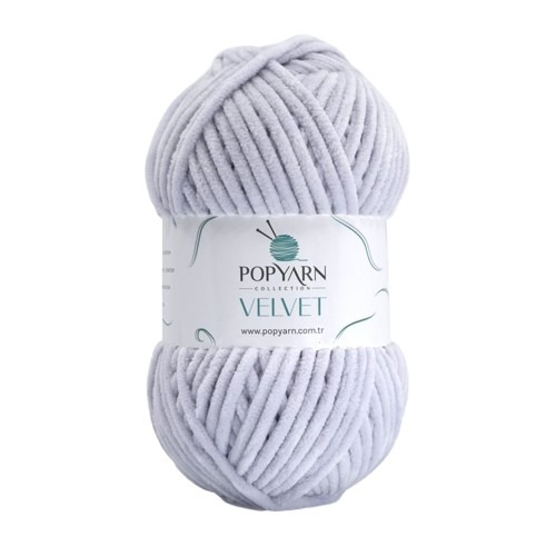 Knitting yarn Velvet B026 - grey