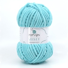 Strickgarn Velvet B027 - blau