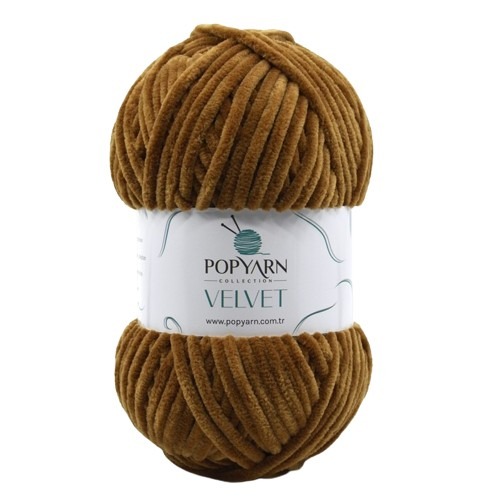 Knitting yarn Velvet B09 - brown