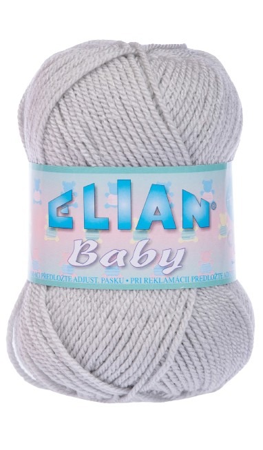 Pletací příze Elian Baby 4672 - šedá