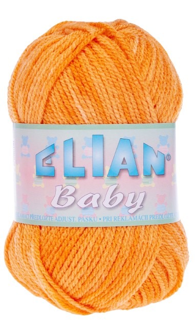 Pletací příze Elian Baby 766 - oranžová