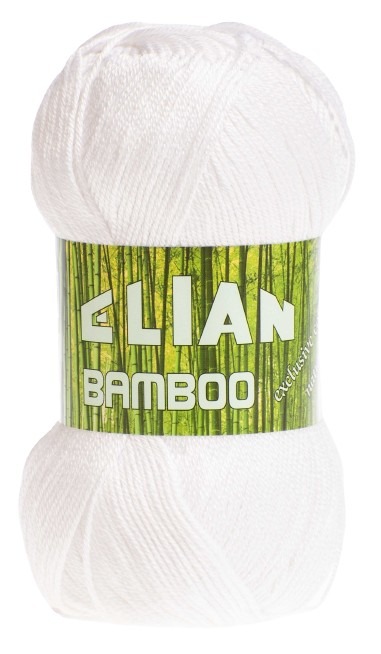 Knitting yarn Bamboo 208 - white