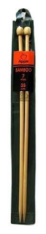 Pletací jehlice rovné bambusové - 7 mm