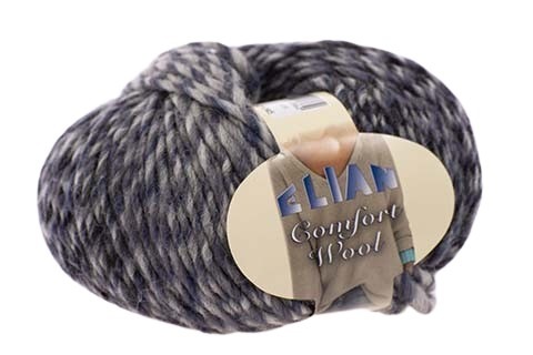 Pletací příze Elian Comfort Wool 459 - šedá