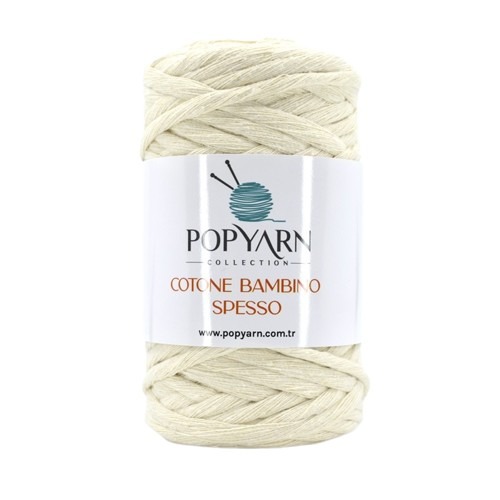 Příze Cotone bambino spesso B202 - krémová, 250g 75m