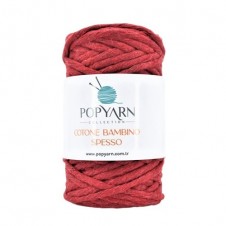 Příze Cotone bambino spesso B226 - červená, 250g 75m