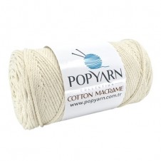 Příze Cotton Macrame B002 - krémová, 250g 190m