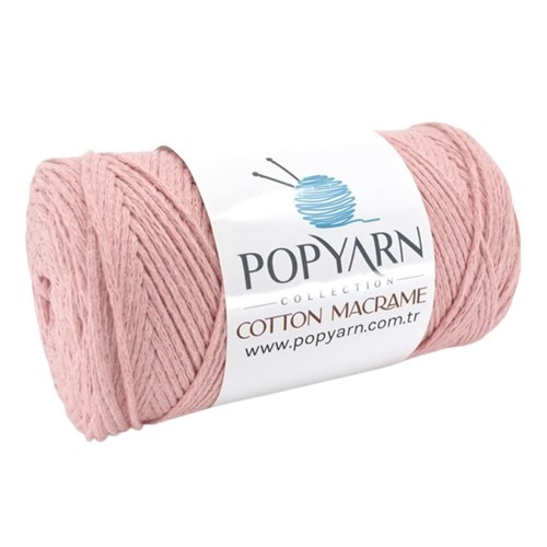 Příze Cotton Macrame B006 - růžová, 250g 190m