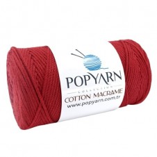 Příze Cotton Macrame B012 - červená, 250g 190m