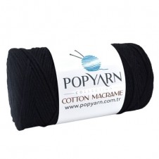 Příze Cotton Macrame B019 - černá, 250g 190m