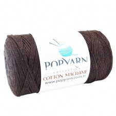 Příze Cotton Macrame B021 - hnědá, 250g 190m