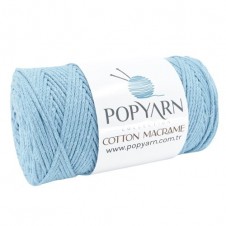 Příze Cotton Macrame B024 - modrá, 250g 190m