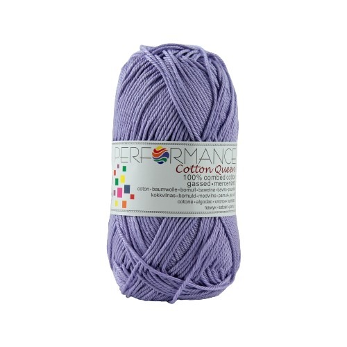 Bavlněná příze Cotton Queen 072 - fialová 50g 125m