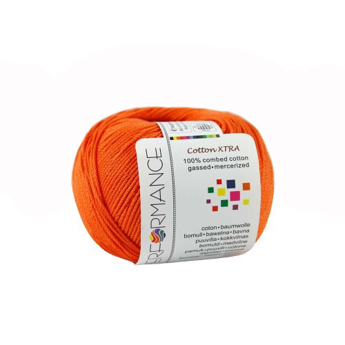 příze Cotton Xtra 193 - oranžová