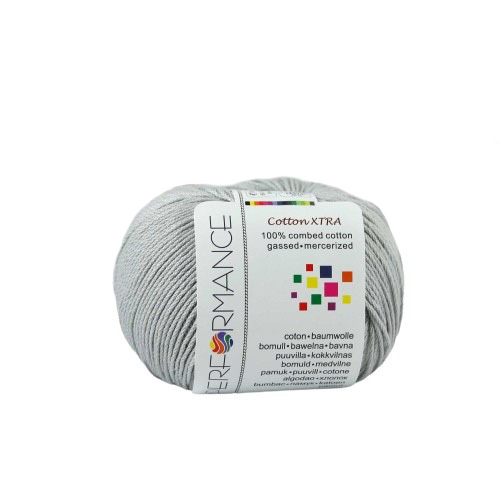 příze Cotton Xtra 231 - šedá 