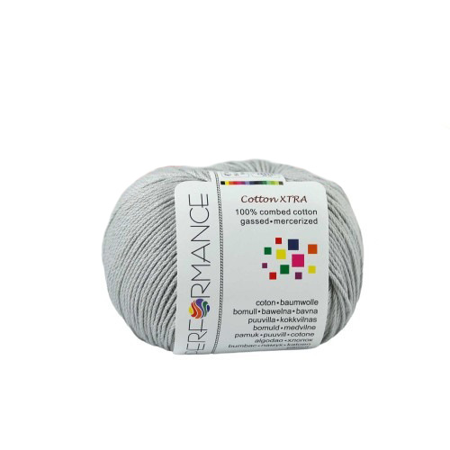 Bavlněná příze Cotton Xtra 231 - šedá 50g 150m