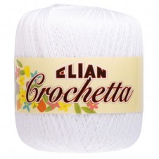 Háčkovací příze Crochetta 3201 - bílá