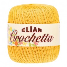 Háčkovací příze Crochetta 3216 - žlutá