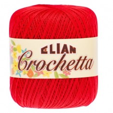 Háčkovací příze Crochetta 3219 - červená