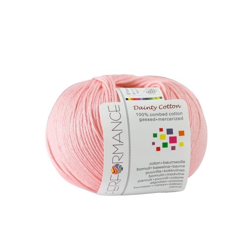 Bavlněná příze Dainty Cotton 11 - růžová, 50 g, 155m