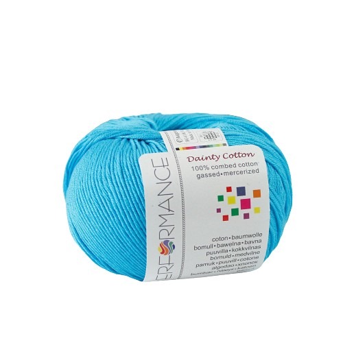 příze Dainty Cotton 124 - modrá