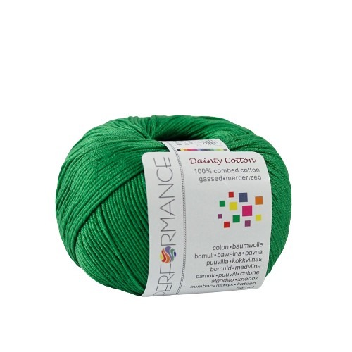 Bavlněná příze Dainty Cotton 147 - zelená, 50 g, 155m