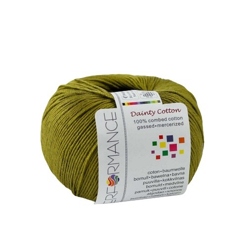 Bavlněná příze Dainty Cotton 152 - zelená, 50 g, 155m