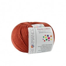 Bavlněná příze Dainty Cotton 207 - červená, 50 g, 155m