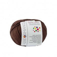 Bavlněná příze Dainty Cotton 229 - hnědá, 50 g, 155m