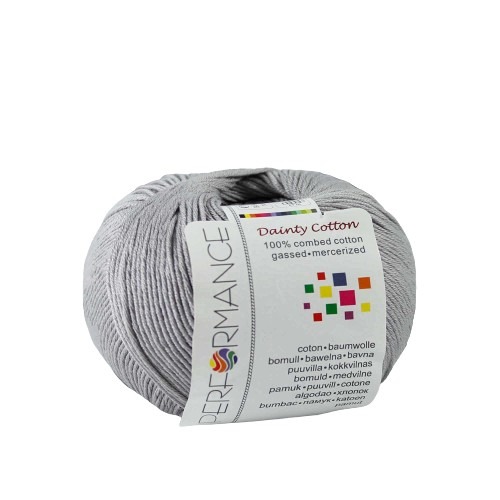 příze Dainty Cotton 232 - šedá