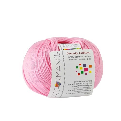 Bavlněná příze Dainty Cotton 32 - růžová, 50 g, 155m