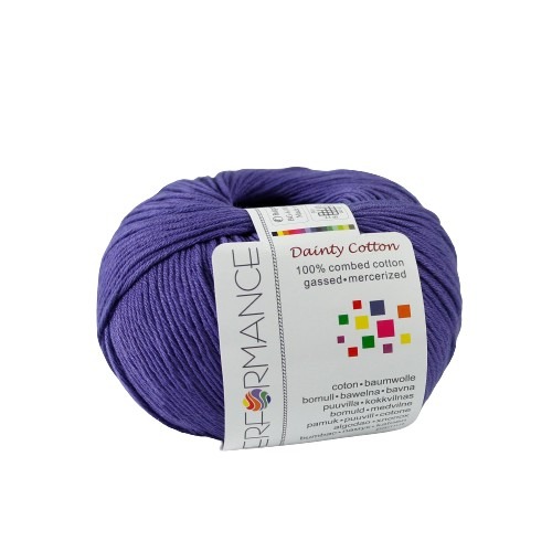 příze Dainty Cotton 75 - fialová