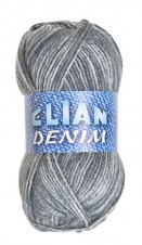 Pletací příze Elian Denim 729 - zelená