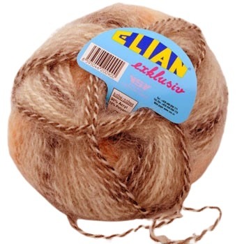 Knitting yarn Exklusiv 122 - orange