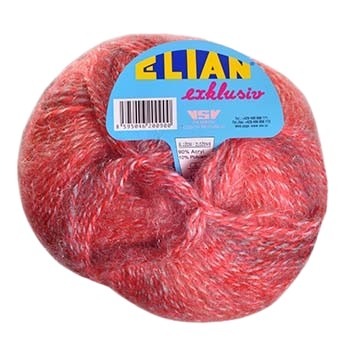Pletací příze Elian Exklusiv 167 - červená