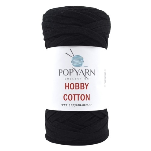 Příze Hobby cotton B1 - černá, 250g 150m