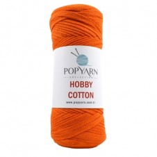 Příze Hobby cotton B2 - oranžová 250g, 150m