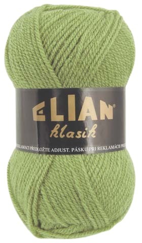 Pletacia priadza Klasik 10024 - zelená - Knitting yarn Elian Klasik 10024