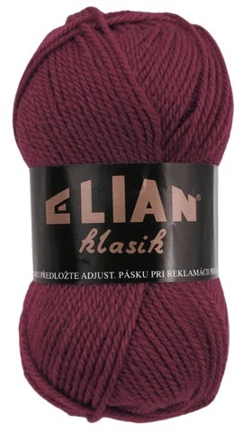 Fil à tricoter Elian Klasik 129 - bordeaux - Pletací příze Elian Klasik 129 