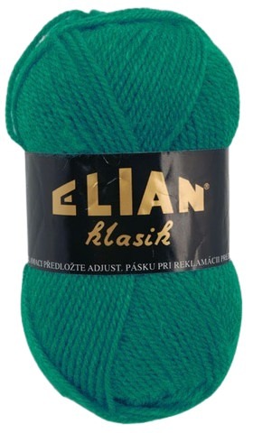 Pletacia priadza Klasik 132 - zelená - Knitting yarn Klasik 132