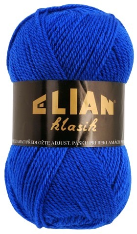 Knitting yarn Klasik 133 - blue - Pletací příze Elian Klasik 133