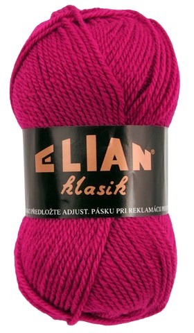 Knitting yarn Klasik 1426 - red - Pletací příze Elian Klasik 1426