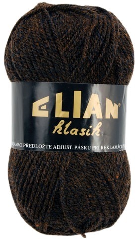 Knitting yarn Klasik 1444 - brown - Fil à tricoter Elian Klasik 1444