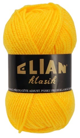 Włóczka Klasik 184 - żółty - Elian Klasik 184