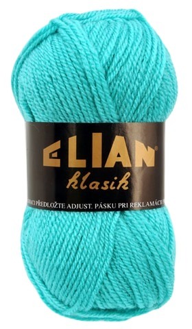 Pletací příze Elian Klasik 211 - zelená, antipilling - Knitting yarn Klasik 211