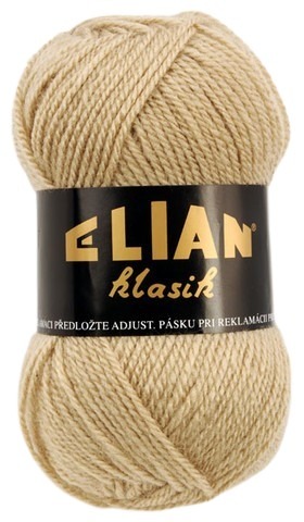Knitting yarn Klasik 401 - beige - Włoczka Elian Klasik 401