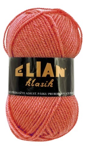 Pletací příze Elian Klasik 4275 - losos antipilling - Elian Klasik 4275