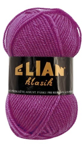Knitting yarn Klasik 4967 - purple - Pletací příze Elian Klasik 4967 