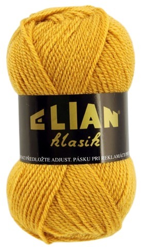 Pletací příze Elian Klasik 5095 - žlutá antipilling - Elian Klasik 5095